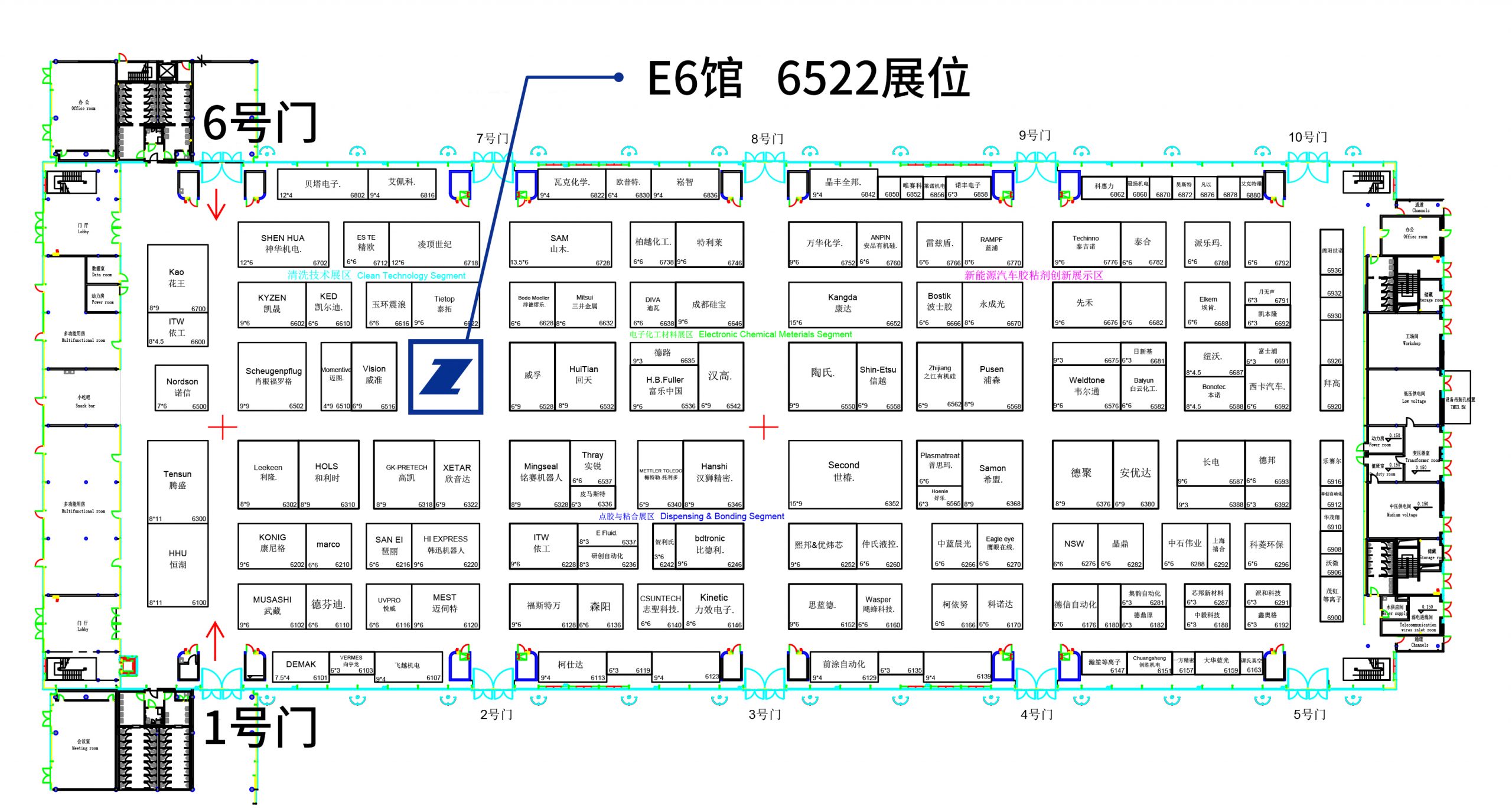 Productronica booth map